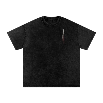 Snow Washed Oversized Cotton T-Shirt