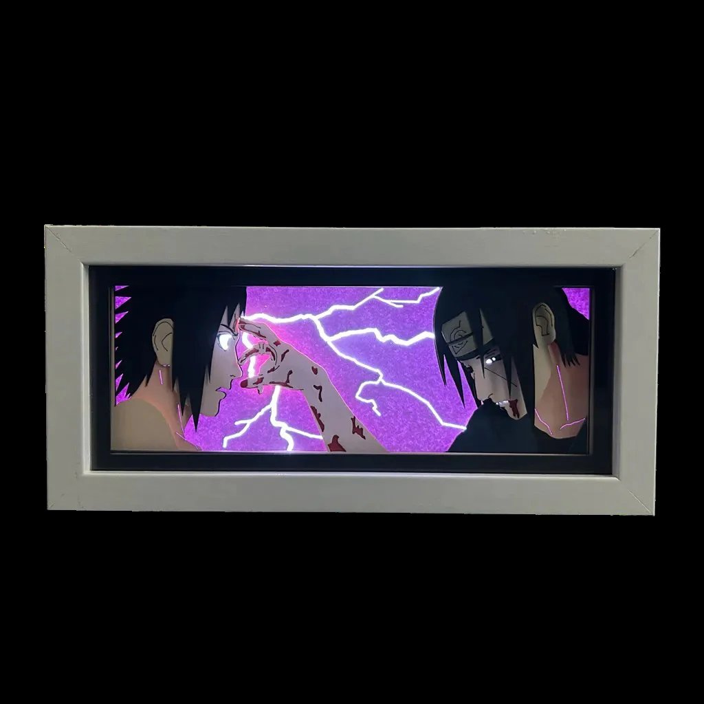 Naruto Figures Lamp 3D Anime LED Light Box