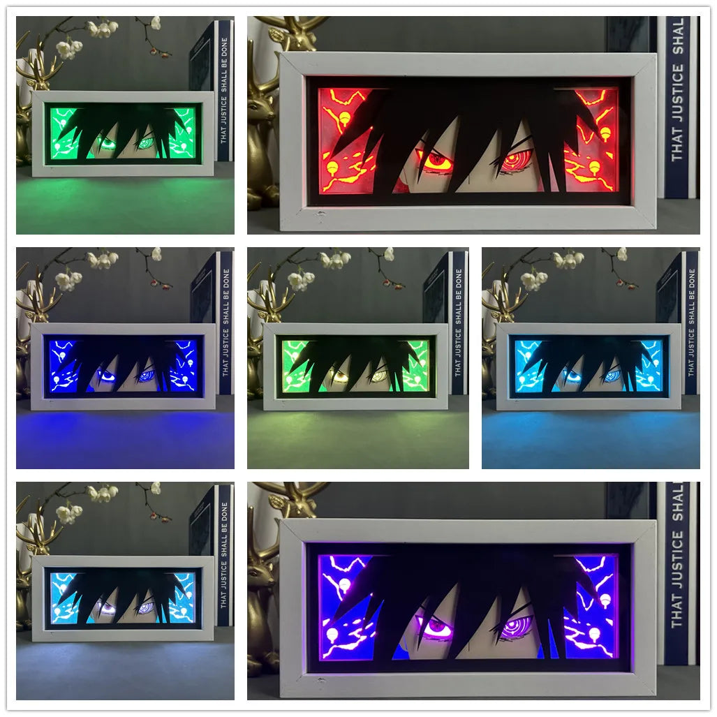 Naruto Figures Lamp 3D Anime LED Light Box