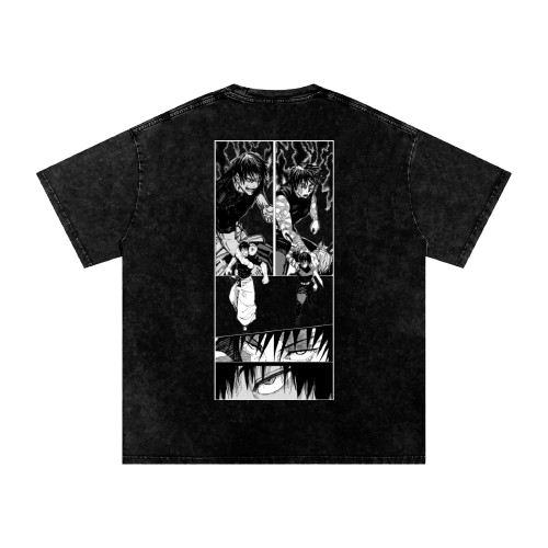 Snow Washed Oversized Cotton T-Shirt
